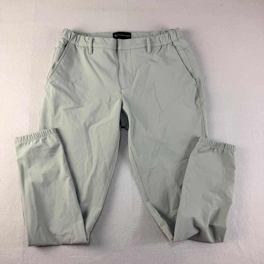Tailored Athlete Everyday Tech Trousers Mens Medium Sage Green Stretch Joggers